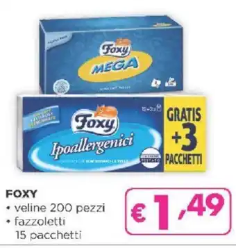 Acqua & Sapone FOXY veline 200 pezzi • fazzoletti 15 pacchetti offerta