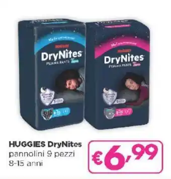 Acqua & Sapone HUGGIES DryNites pannolini 9 pezzi 8-15 anni offerta