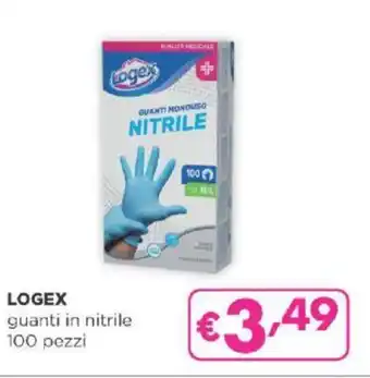 Acqua & Sapone LOGEX guanti in nitrile 100 pezzi offerta