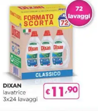 Acqua & Sapone DIXAN lavatrice 3x24 lavaggi offerta