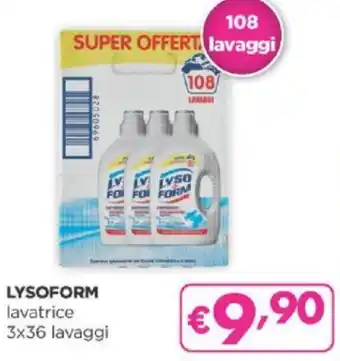 Acqua & Sapone LYSOFORM lavatrice 3x36 lavaggi offerta