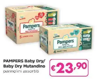 Acqua & Sapone PAMPERS Baby Dry/ Baby Dry Mutandino pannolini assortiti offerta