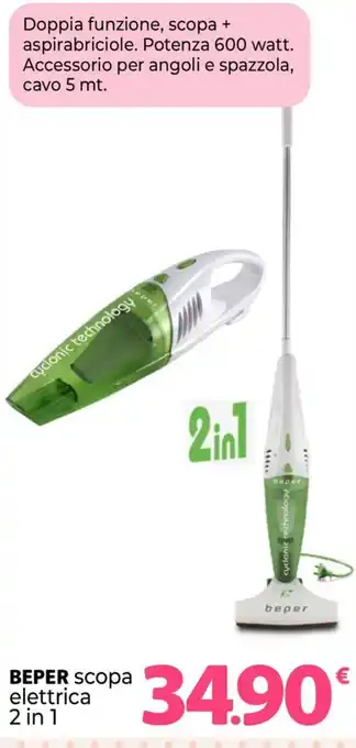 Famila Superstore BEPER Scopa elettrica 2 in 1 offerta