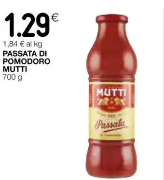 Coop PASSATA DI POMODORO MUTTI 700 g offerta