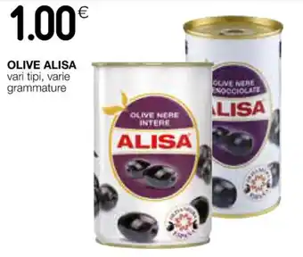 Coop OLIVE ALISA vari tipi, varie grammature offerta