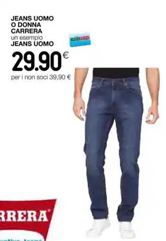 Coop JEANS UOMO O DONNA CARRERA offerta