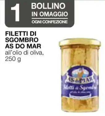 Coop FILETTI DI SGOMBRO AS DO MAR all'olio di oliva, 250 g offerta