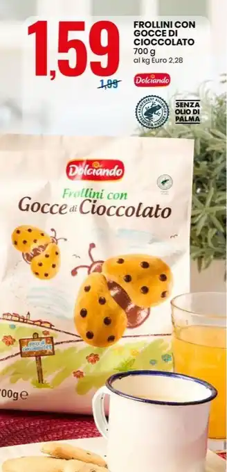 FROLLINI CON GOCCE DI CIOCCOLATO 700 g