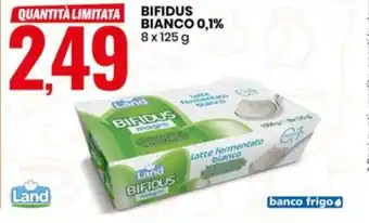 Eurospin BIFIDUS BIANCO 0,1% 8 x 125 g offerta