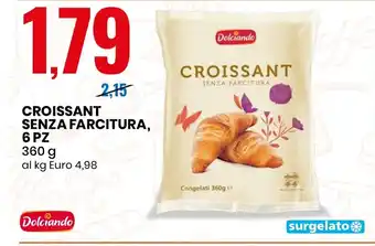 Eurospin CROISSANT SENZA FARCITURA, 6 PZ offerta