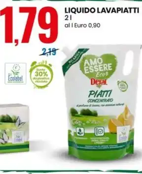 Eurospin LIQUIDO LAVAPIATTI 2 l offerta