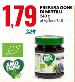 Eurospin PREPARAZIONE DI MIRTILLI 240 g offerta