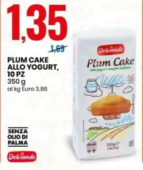 Eurospin PLUM CAKE ALLO YOGURT, 10 PZ 350 g offerta