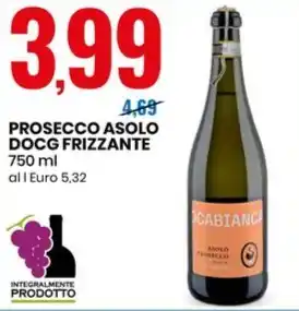 Eurospin PROSECCO ASOLO DOCG FRIZZANTE 750 ml offerta