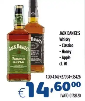 Del Prete Distribuzioni JACK DANIEL'S Whisky - Classico - Honey offerta