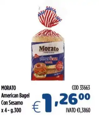 MORATO American Bagel Con Sesamo x 4-g.300