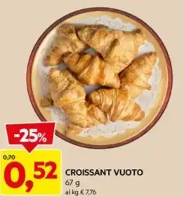 DPiù CROISSANT VUOTO offerta