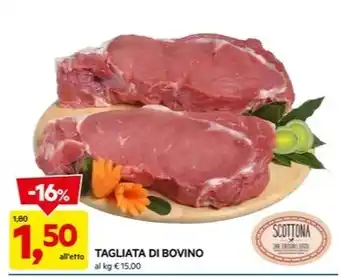 TAGLIATA DI BOVINO