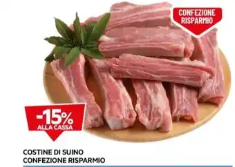 DPiù COSTINE DI SUINO CONFEZIONE RISPARMIO offerta