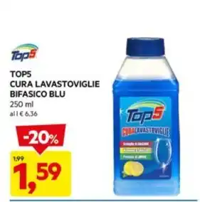 DPiù TOP5 CURA LAVASTOVIGLIE BIFASICO BLU offerta