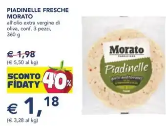 Esselunga PIADINELLE FRESCHE MORATO 360 g offerta