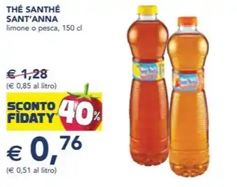THÉ SANTHÉ SANT'ANNA limone o pesca, 150 cl