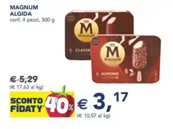 Esselunga MAGNUM ALGIDA conf. 4 pezzi, 300 g offerta
