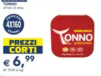 Esselunga Tonno all'olio di oliva offerta