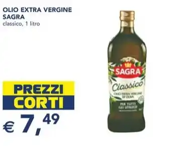 Esselunga OLIO EXTRA VERGINE SAGRA classico, 1 litro offerta
