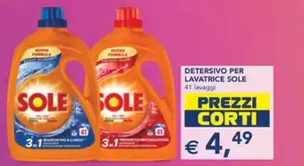 DETERSIVO PER LAVATRICE SOLE 41 lavaggi