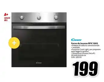 MediaWorld CANDY Forno da incasso RFIC X602 offerta