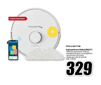 MediaWorld Rowenta Aspirapolvere Robot RR8577 offerta