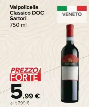 Carrefour Express Valpolicella Classico DOC Sartori offerta