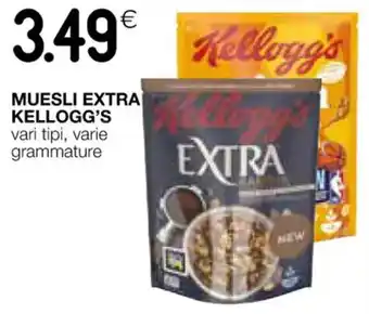 Coop MUESLI EXTRA KELLOGG'S vari tipi, varie grammature offerta