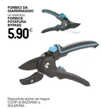 Coop FORBICI DA GIARDINAGGIO un esempio FORBICE POTATURA BYPASS offerta