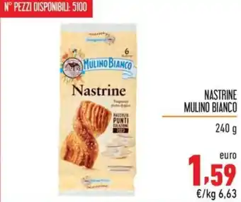 Maxi Supermercati NASTRINE MULINO BIANCO 240 g offerta