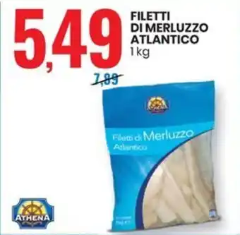 Eurospin FILETTI DI MERLUZZO ATLANTICO 1kg offerta