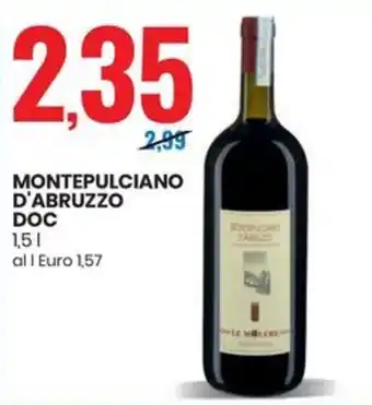 Eurospin MONTEPULCIANO D'ABRUZZO DOC 1,5 l offerta