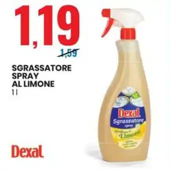 Eurospin Dexal SGRASSATORE SPRAY AL LIMONE 1 l offerta