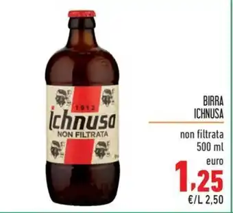 Maxi Supermercati BIRRA ICHNUSA non filtrata 500 ml offerta