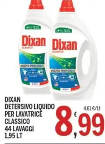 DIXAN DETERSIVO LIQUIDO PER LAVATRICE CLASSICO 44 LAVAGGI 1,95 LT