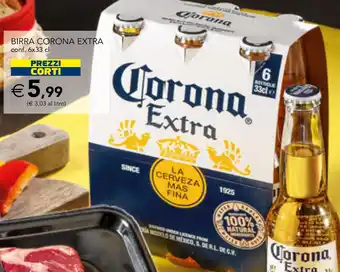 Esselunga BIRRA CORONA EXTRA conf. 6x33 cl offerta