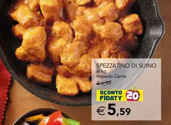 Esselunga SPEZZATINO DI SUINO offerta