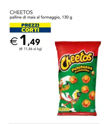 Esselunga CHEETOS palline di mais al formaggio, 130 g offerta