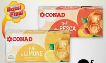 Conad Margherita THE CONAD pesca/limone 3x200ml offerta