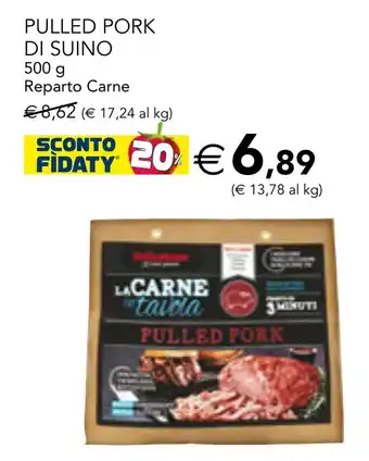 Esselunga PULLED PORK DI SUINO 500 g offerta