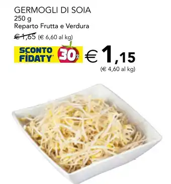 Esselunga GERMOGLI DI SOIA 250 g Reparto Frutta e Verdura offerta