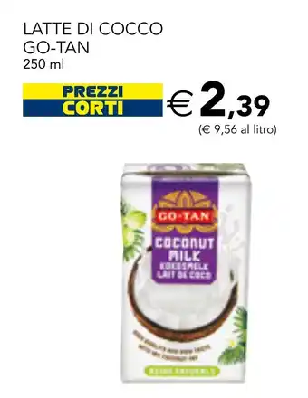 Esselunga LATTE DI COCCO GO-TAN 250 ml offerta