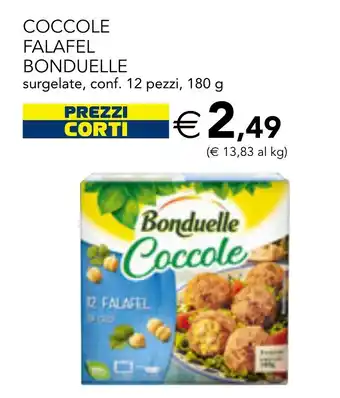 Esselunga COCCOLE FALAFEL BONDUELLE surgelate, conf. 12 pezzi, 180 g offerta