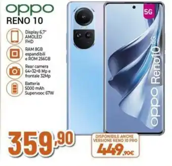 Ipercoop oppo RENO 10 offerta